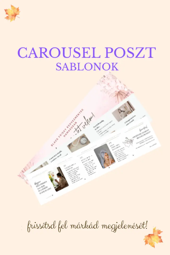 Carousel poszt sablonok social media design és tartalom-multiplikáció - DesignPen