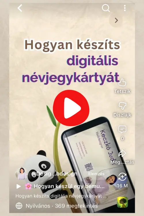 Teljes videó útmutató kezdőknek: Hogyan készíts digitális névjegykártyát Canvával ingyen?